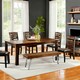 image 2 of Aaron Wood and Metal Dining Bench