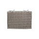 image 4 of Antique Wash Cotton Lined Wicker Storage Basket Brown | Brown | M