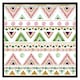 image 2 of Colourful striped gold style triangles (Picutre Frame) Brown | XL