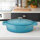 image 4 of Cooks Professional Set of 3 Cast Iron Casserole Dishes 20, 26 & 28cm | Blue | Blue