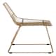 image 4 of Interioirs by Premier Small Gold Metal Wire Chair, Sturdy Metal Chair for Kitchen, Outdoor Tapered Metal Chair for Patio, Lawn