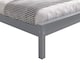 image 5 of 4ft6 Double Pure grey,wood,wooden low foot end board,solid panel bed frame.Shaker style