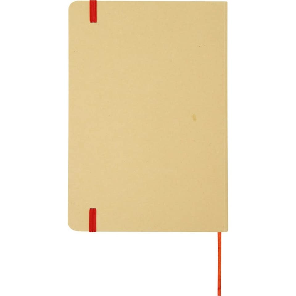 image 1 of Nelida Hard Cover Recycled A5 Notebook - Red - One Size