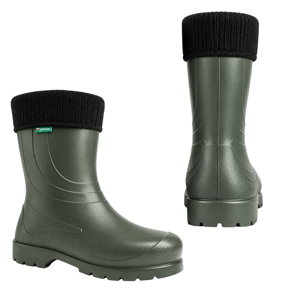 image 1 of Laura Waterproof Women's EVA Wellies with a removable warming liner Green EU42