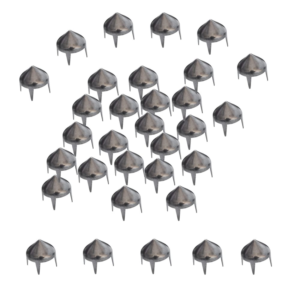 image 1 of 8mm High Cone Punk Studs Hand Pressed Leather Rivets - 50pcs