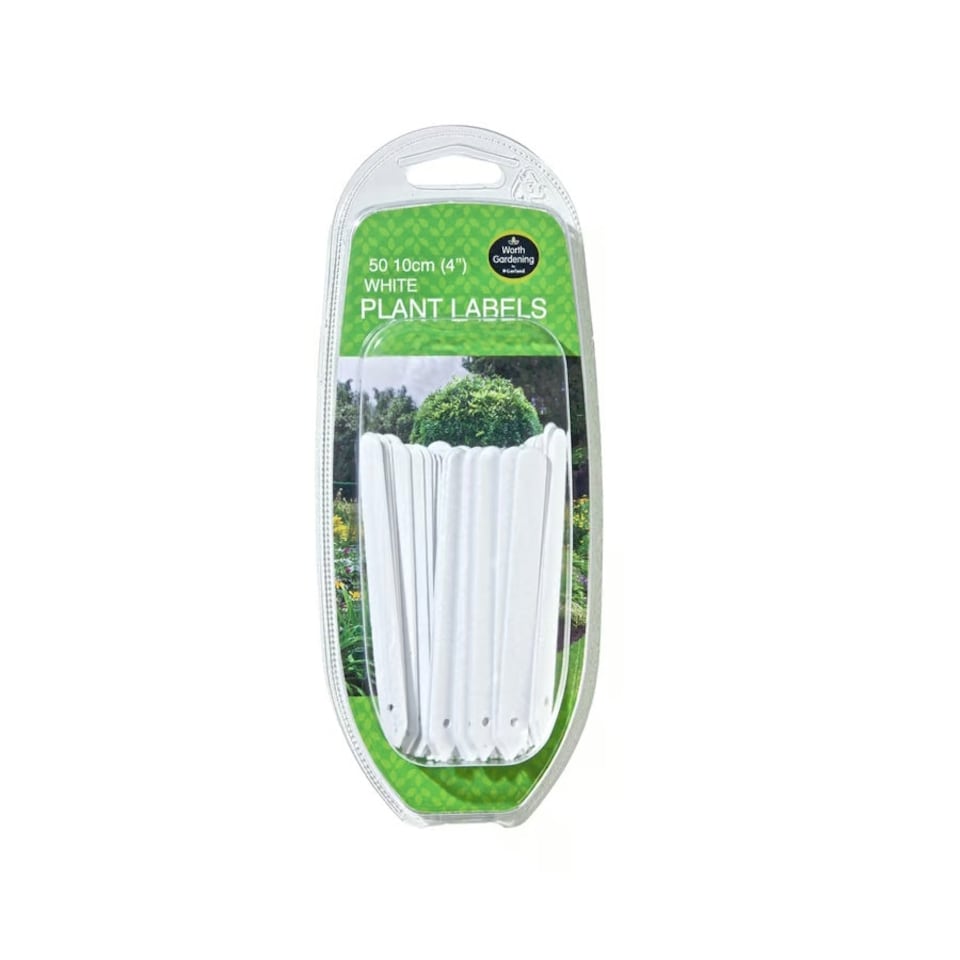 image 1 of Garland Plant Labels Plastic Outdoor Pack of 50 Durable 10cm (4")