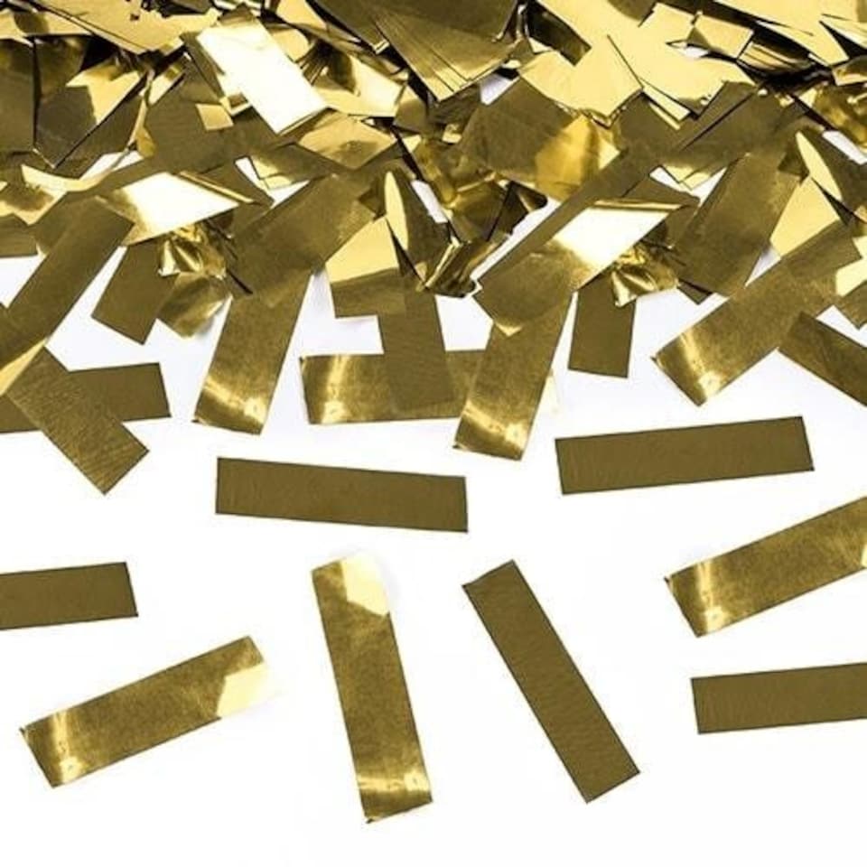 image 1 of Gold Metallic Medium Confetti Cannon 40cm