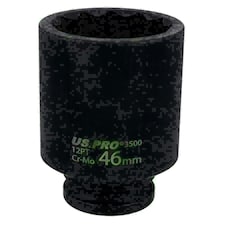 46mm 1/2" Drive Deep Metric Impact Socket Bi-Hex for Ball Joints Drive Shafts