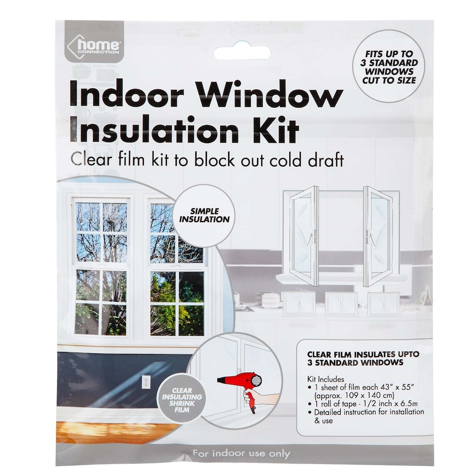 image 1 of PMS Weather Shield Window Insulation Kit - Clear Heat-Shrink Film, One Size