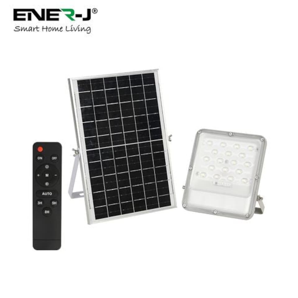 image 1 of 50W LED Floodlights with Solar Panel IP65 Waterproof with Remote Control