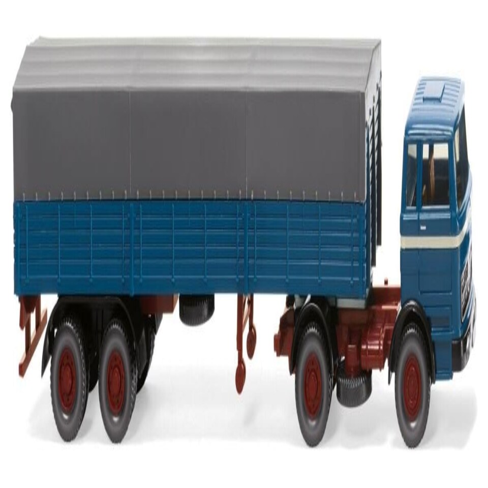 Wiking MB Flatbed Truck Azure Blue 1968-74