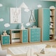image 1 of Junior Vida Neptune 4 Piece Bedroom Set - Blue & Oak