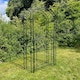 image 2 of Metal Windsor Garden Arch with Gate and Fixing Pegs