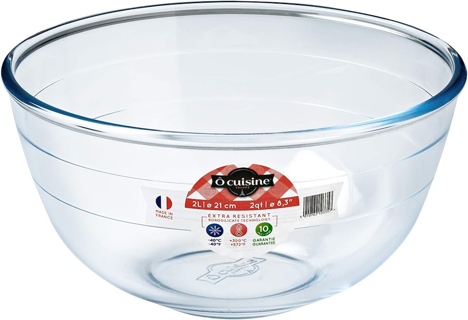 image 1 of Ocuisine  2.0 Litre Borosilicate Glass Bowl