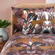 image 3 of Furn Kaihalulu Jungle Reversible Duvet Cover Set | Brown | Cocoaberry | Double | 1
