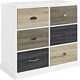 image 1 of Mercer Cabinet with 6 Drawers Multicolour / White | Multi | Multicolour / White