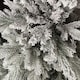 image 3 of 150cm 5ft Grey Frosted Grandis Fir PE / PVC Mix Hinged Festive Christmas Tree 1038 tips