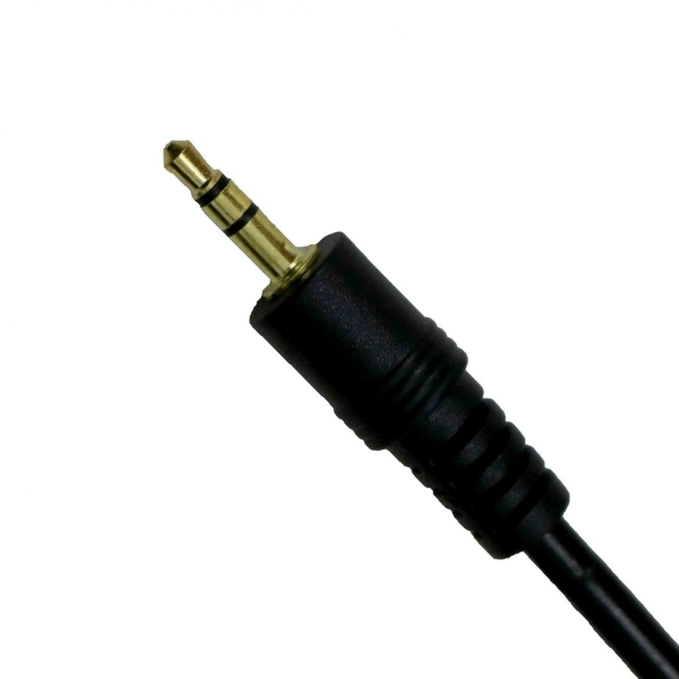 image 1 of Oypla 3m 3.5mm Jack to Jack Stereo Extension Audio Aux Gold Cable Lead Black | 3m