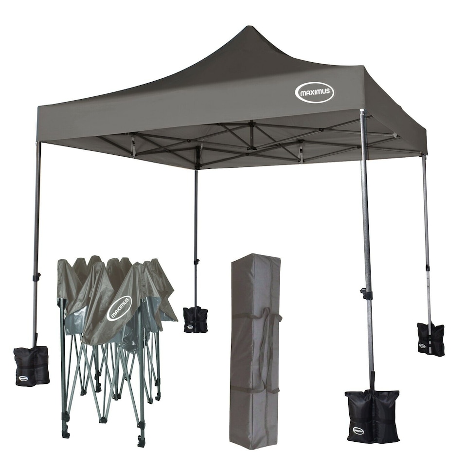 image 1 of Maximus 3x3m Heavy Duty Pop up Gazebo Marquee Outdoor Patio Canopy Tent