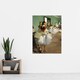 image 4 of The Dance Class Ballet Studio Degas Vintage Huge Wall Art Poster Print 24X32"