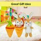 image 3 of Rabbit Brown 14cm Cute Plushie Huggable Cuddly Stuffed Toy 14cm Brown