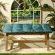 image 2 of OHS Outdoor 2 Seater Bench Cushion Garden Furniture Seat, 40x110cm - Green