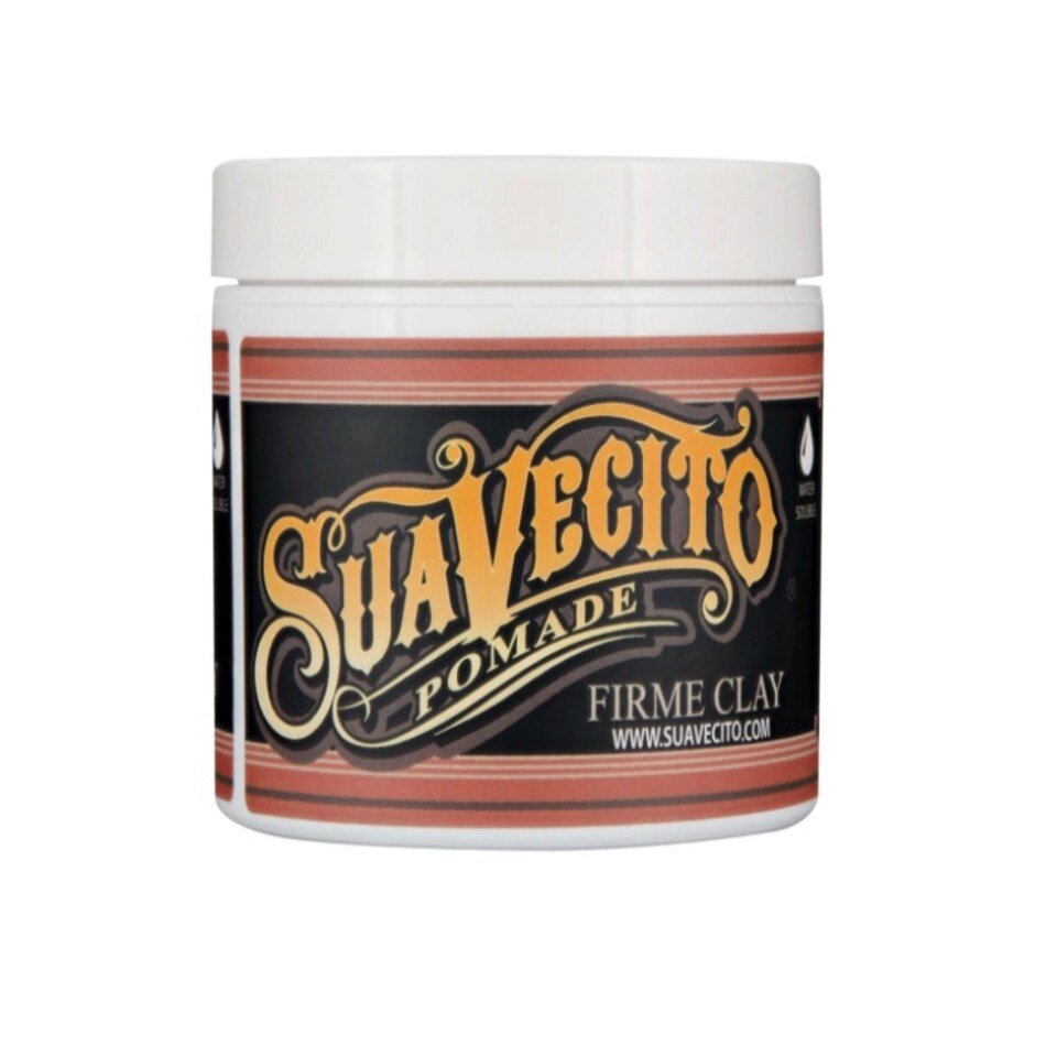 image 1 of Suavecito Firm Clay Pomade: Strong Hold, Matte Finish, 4oz
