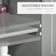 image 4 of kleankin Bathroom Cabinet, Freestanding Floor Cabinet with Storage, Grey Grey