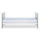 image 3 of Pembrey Cot Bed - Convertible Baby Bed, Adjustable Mattress Base, Suitable from Birth to 4 Years (Ash Grey & White)