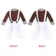 image 5 of Factory Worker Costume - Wig, Gloves, Tights & Face Paint Brown | XL