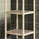 image 9 of 4-Tier Bathroom Storage Shelving Unit, Freestanding Bamboo Shelves, Natural Yellow