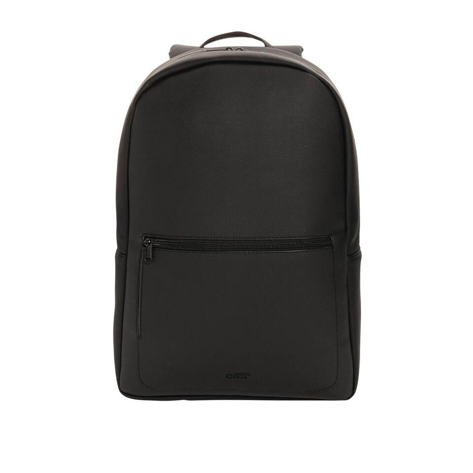 image 1 of Swiss Peak Deluxe PVC Free Laptop Backpack - Black - One Size Black