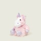 image 3 of Warmies Junior Plush Sparkly Pink Unicorn MEDIUM