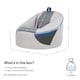 image 5 of PLAY-R1 Alpha Kids Gaming Bean Bag Chair Grey Video Gaming Bean Bags | Grey | Grey | 1