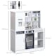 image 5 of AIYAPLAY Play Kitchen, Pretend Toy Set, Kids Kitchen Playset with Sounds and Lights Cooking Stove, Running Water, Coffee Maker Refrigerator, Microwave, Accessories, Gift for Girls and Boys