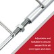 image 5 of SPARES2GO Large Oven Shelf Adjustable Width No Gaps CAPLE Extendable Lock Grill 590mm