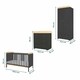 image 5 of Tutti Bambini Rio 3pc Room Set - Slate/Oak