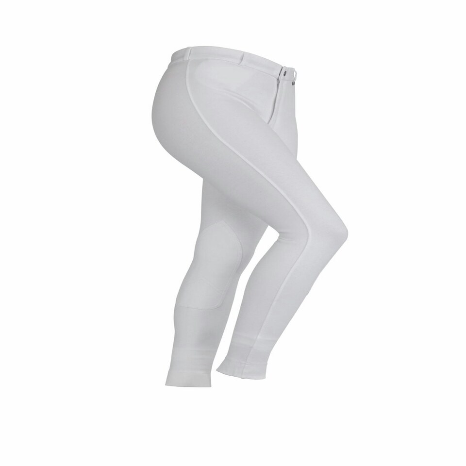 image 1 of Shires Saddlehugger Jodhpurs - Maids White | Size: 11-12 Years
Colour: White