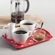 image 6 of Melamine Dotty Tray, Small | Grey | Dark Grey