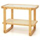 image 3 of COSTWAY Side Table Tempered Glass Top Sofa End Table Yellow