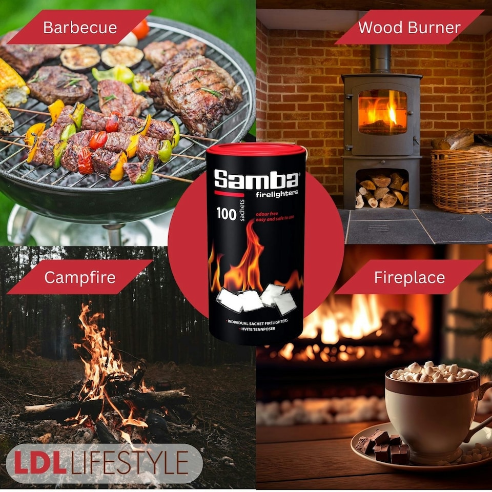 image 1 of Samba Firestarter Firelighters - 400 Sachets