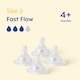 image 2 of MAM Size 3 Bottle Teats with SkinSoft Silicone Suitable for 4 Plus Months Pack of 4 | Multi