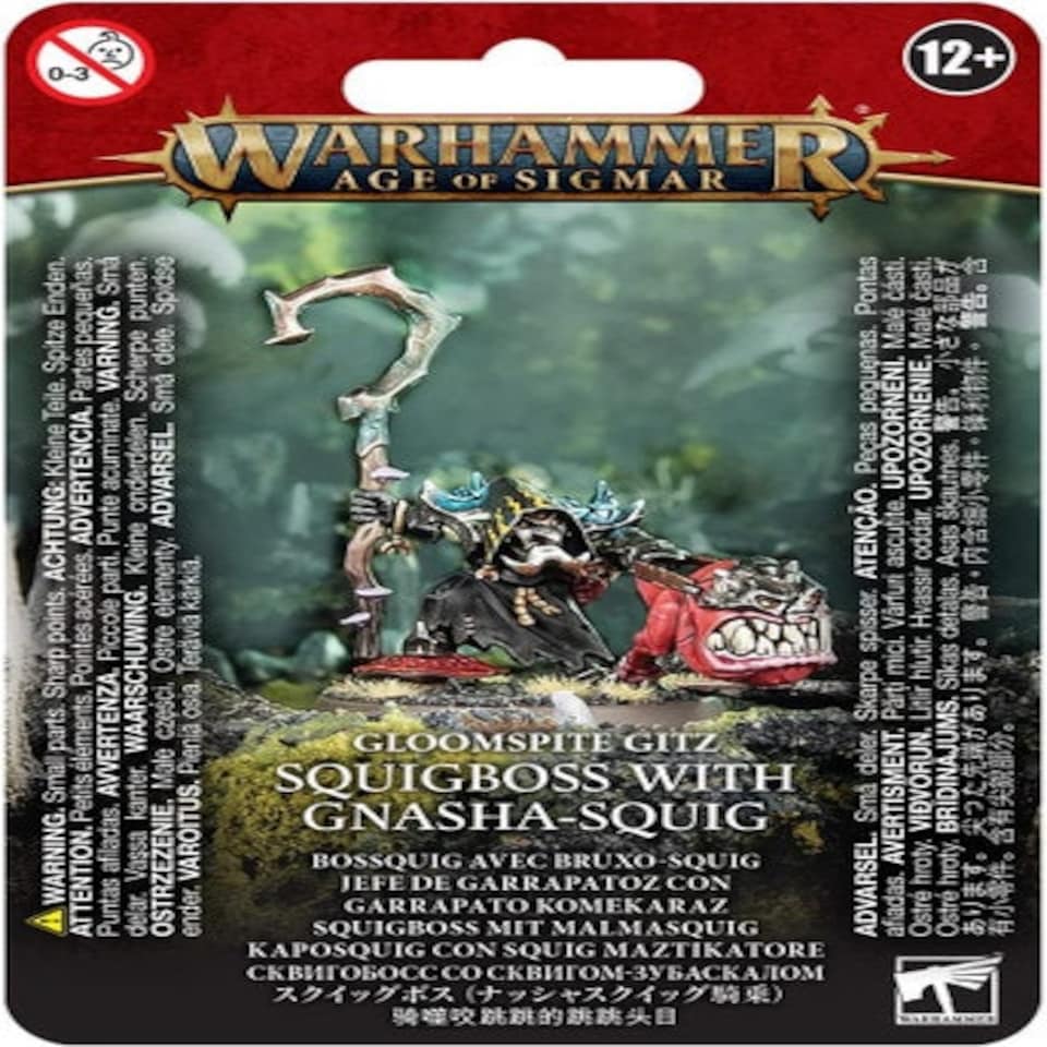 image 1 of Games Workshop Warhammer Age of Sigmar Squigboss With Gnasha-Squig