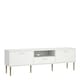 image 1 of Media TV Unit with 2 Doors 1 Drawer in White