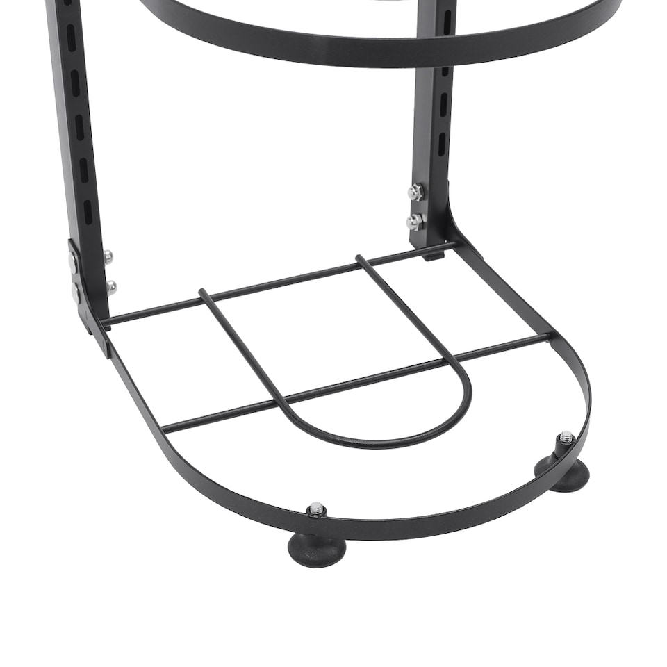 image 1 of Living and Home 3-Tier Adjustable Kitchen Organiser Rack for Pot Pan | Black | 3 Tier