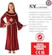 image 4 of Red Tudor Girls Historical Medieval World Book Day Kid Fancy Dress Costume Child(4-6 Years)