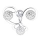 image 1 of BHS Orianna 3 Light Flush Ceiling Light, Chrome