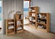 image 4 of Essentials 4 Tier Bookcase Tall Display Shelving Storage Unit Wood Furniture Oak