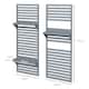 image 3 of Outsunny Wall Mounted Plant Stands Set of 2 with Shelves and Slatted Trellis