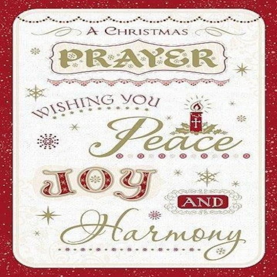 image 1 of A Christmas Prayer Christmas Card By Wishing Well